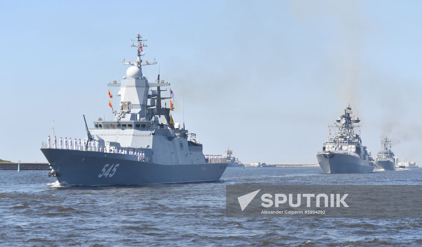 Russia Navy Day Parade Rehearsal