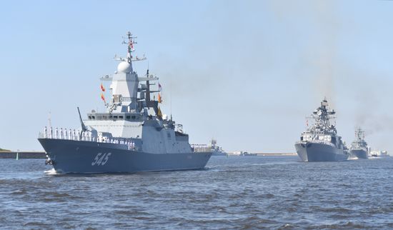 Russia Navy Day Parade Rehearsal