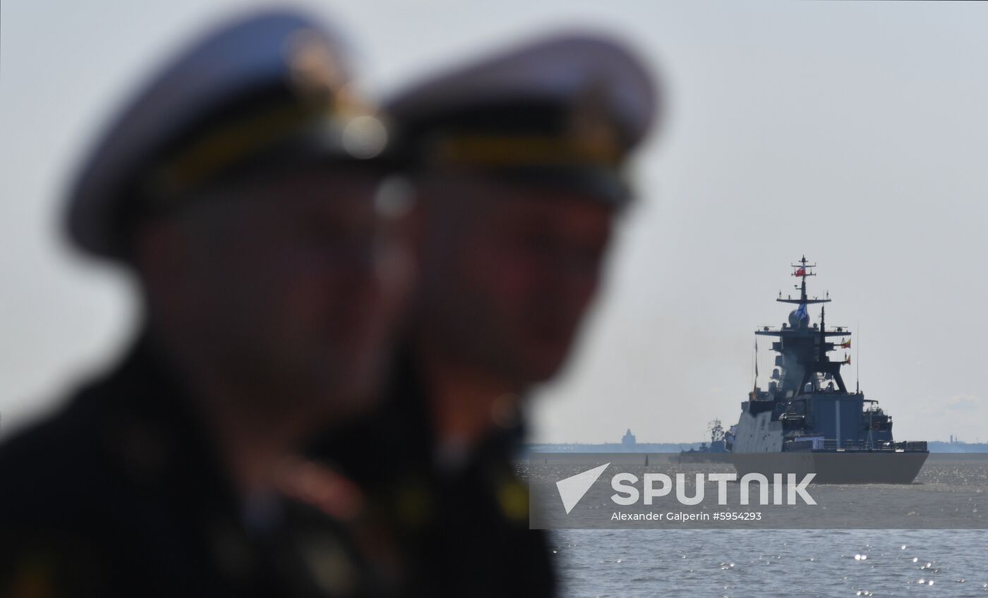 Russia Navy Day Parade Rehearsal