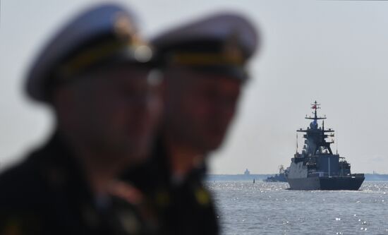 Russia Navy Day Parade Rehearsal
