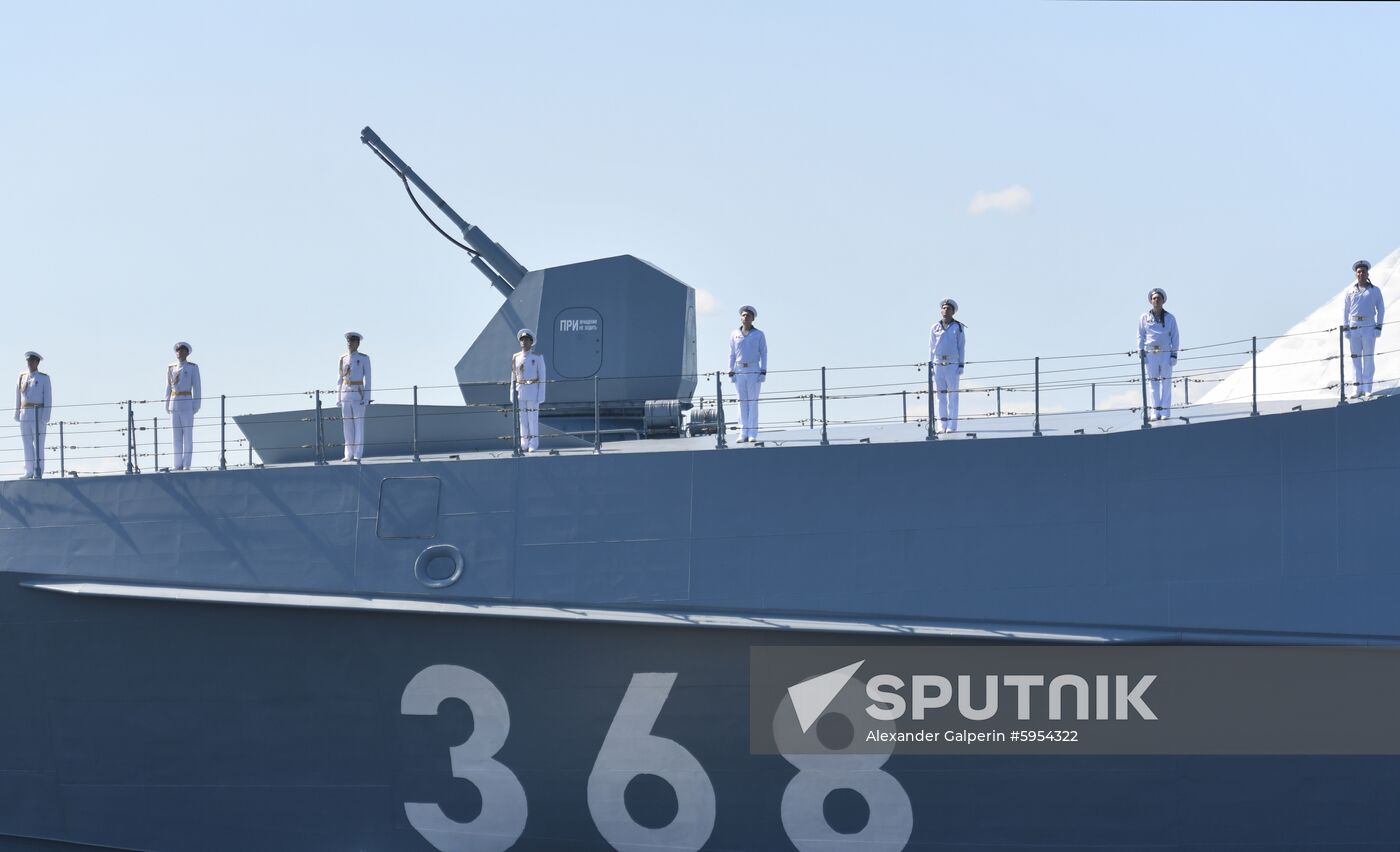 Russia Navy Day Parade Rehearsal