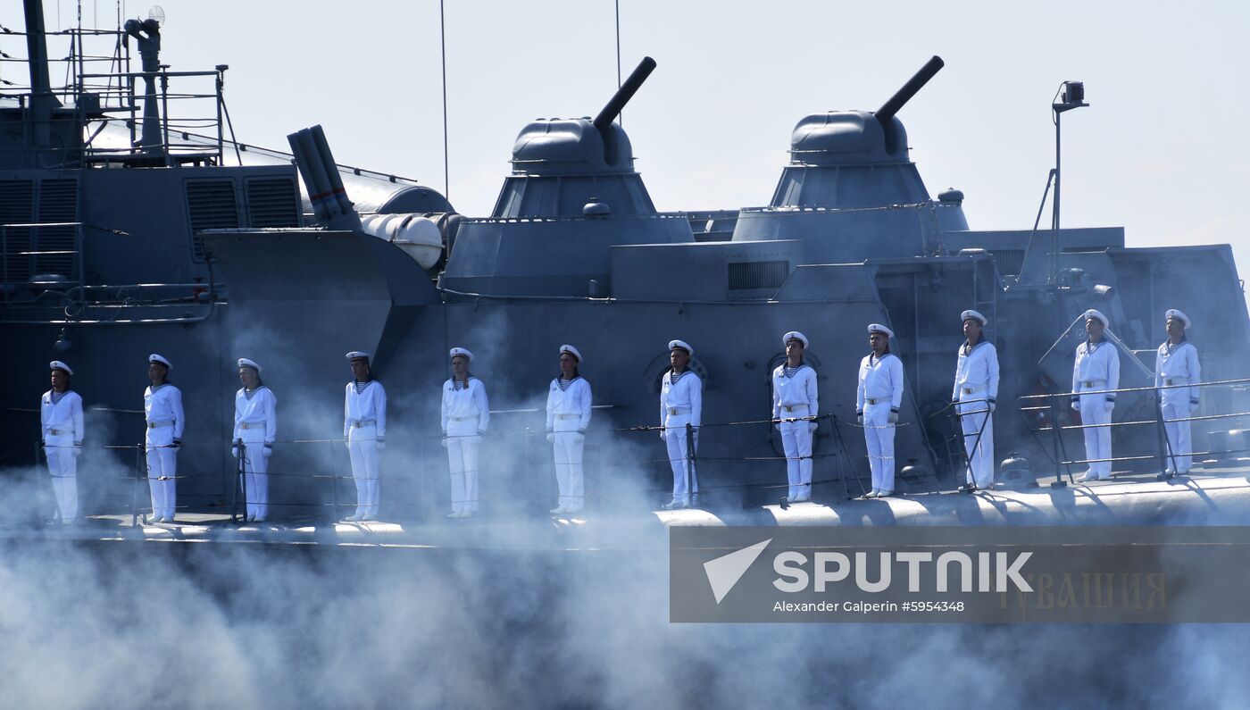 Russia Navy Day Parade Rehearsal