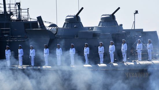 Russia Navy Day Parade Rehearsal