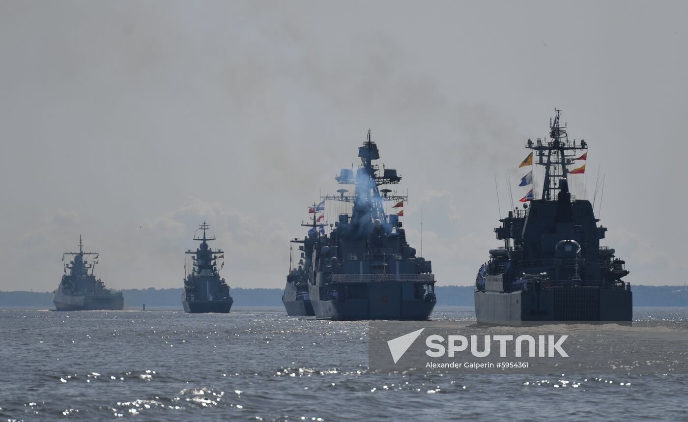 Russia Navy Day Parade Rehearsal