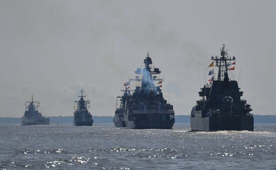 Russia Navy Day Parade Rehearsal