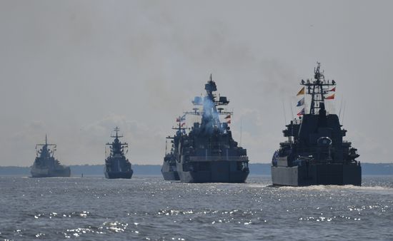 Russia Navy Day Parade Rehearsal