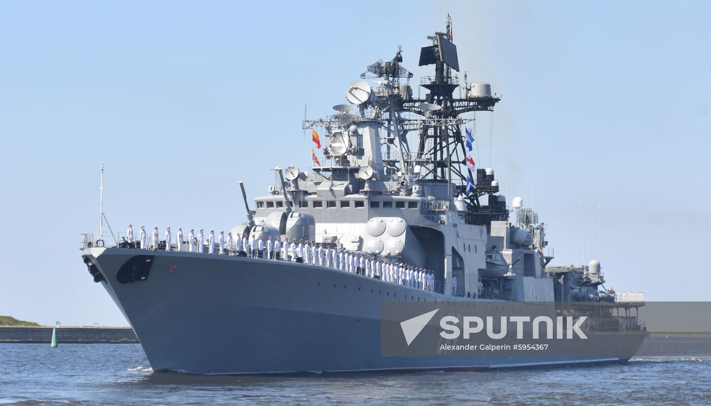 Russia Navy Day Parade Rehearsal