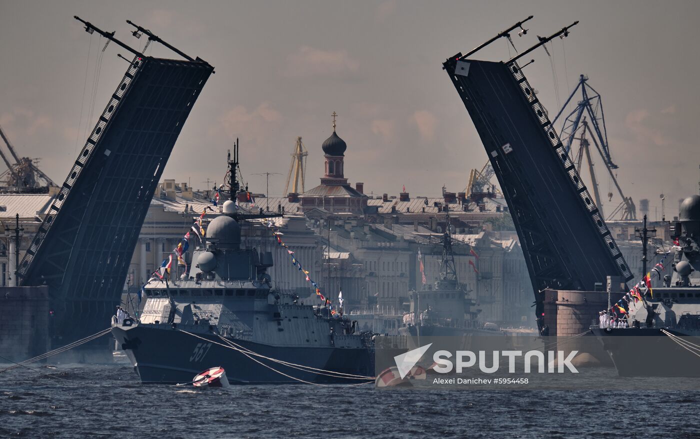 Russia Navy Day Parade Rehearsal