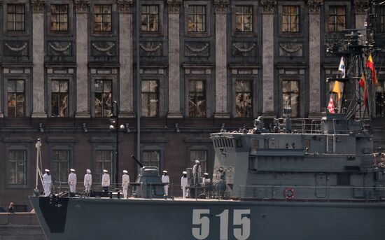 Russia Navy Day Parade Rehearsal