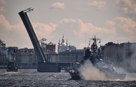 Russia Navy Day Parade Rehearsal