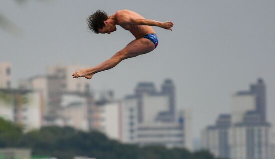 South Korea Aquatics Worlds High Diving Men