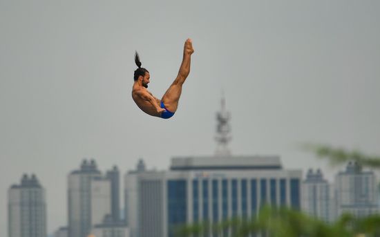 South Korea Aquatics Worlds High Diving Men