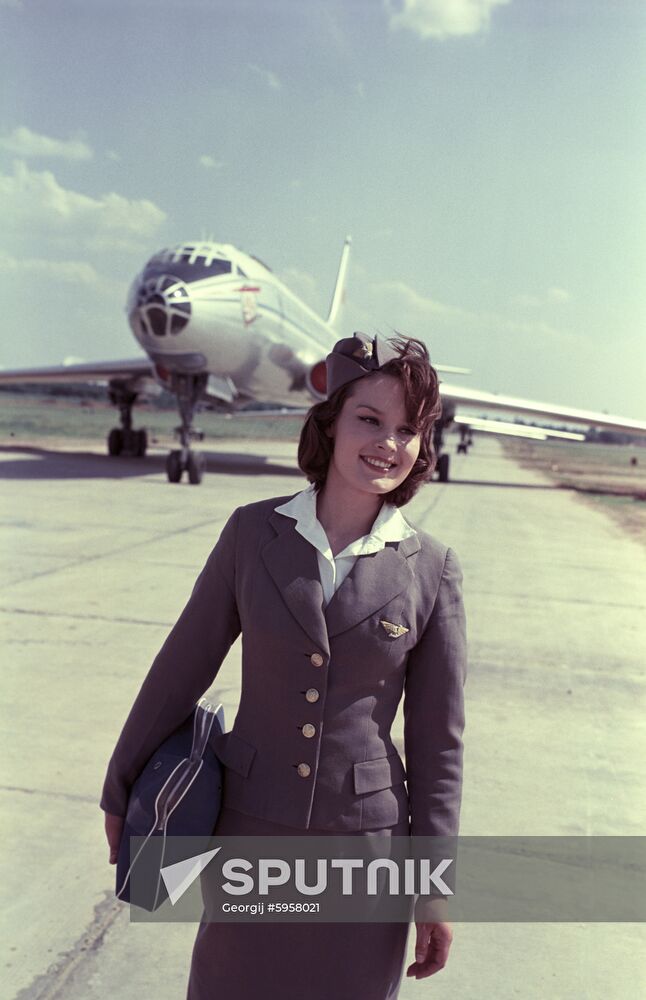 Stewardess B. Kupriyanova