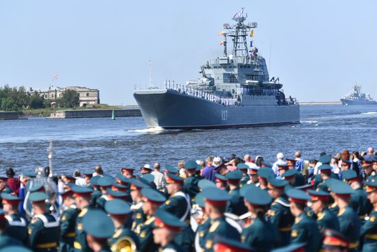 Russia Navy Day Parade Rehearsal 