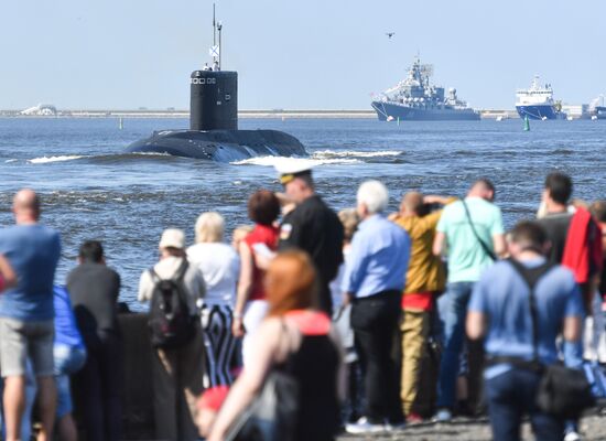Russia Navy Day Parade Rehearsal 