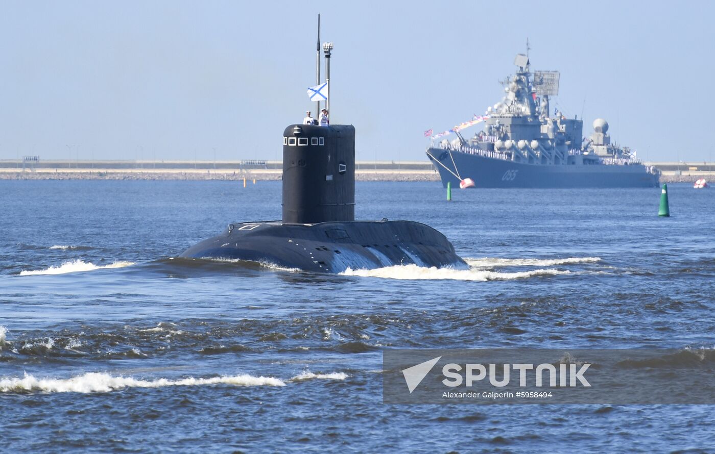 Russia Navy Day Parade Rehearsal