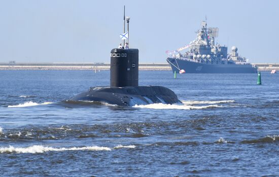Russia Navy Day Parade Rehearsal 