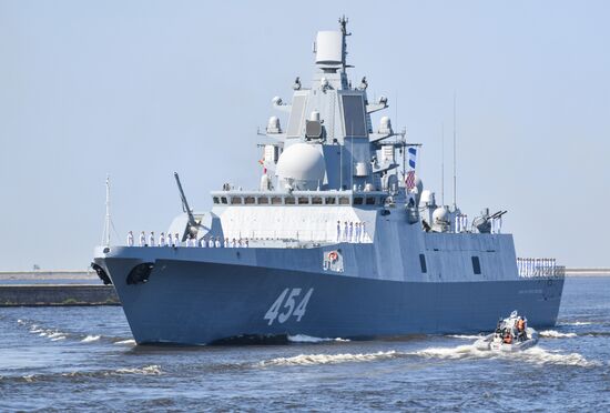 Russia Navy Day Parade Rehearsal 