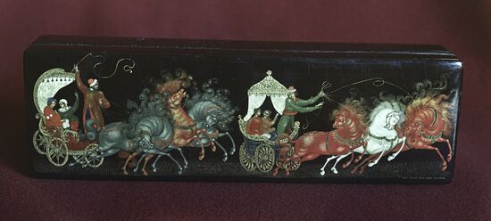 Palekh lacquer miniature