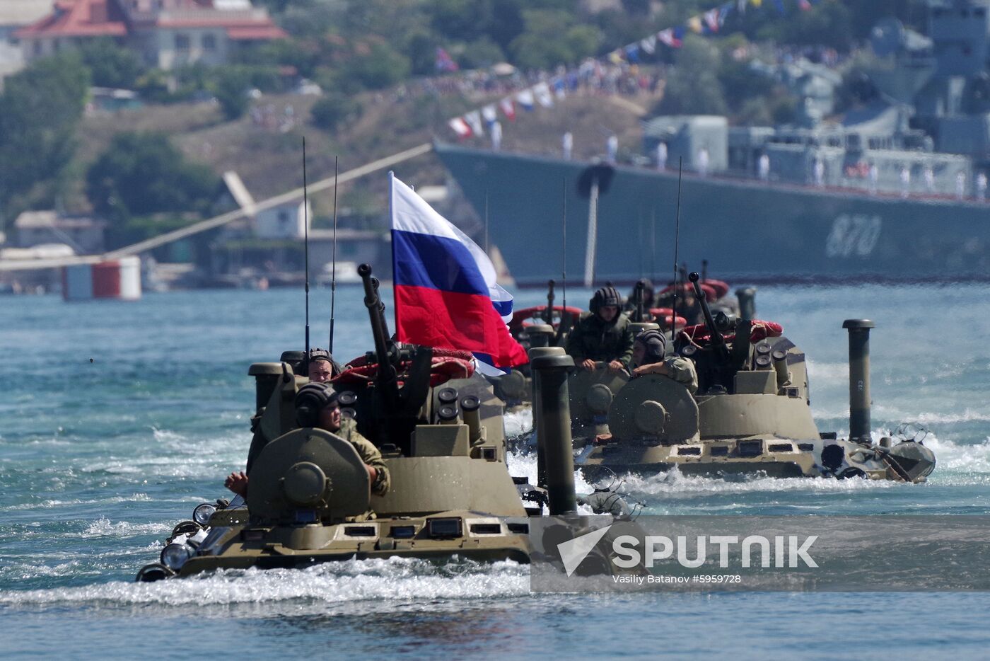 Russia Navy Day Parade Rehearsal