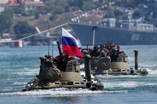 Russia Navy Day Parade Rehearsal 