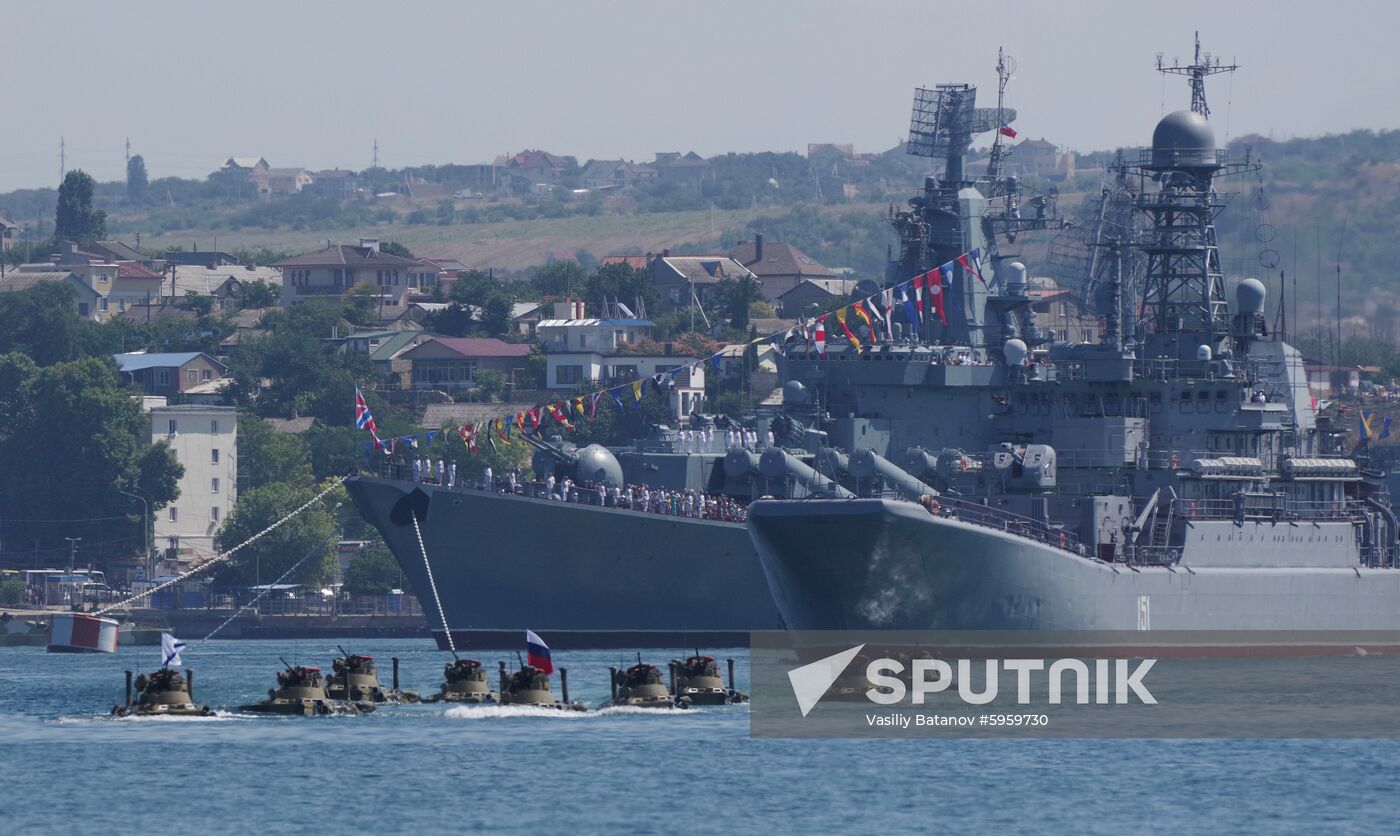 Russia Navy Day Parade Rehearsal 