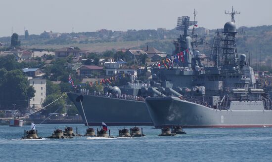 Russia Navy Day Parade Rehearsal 