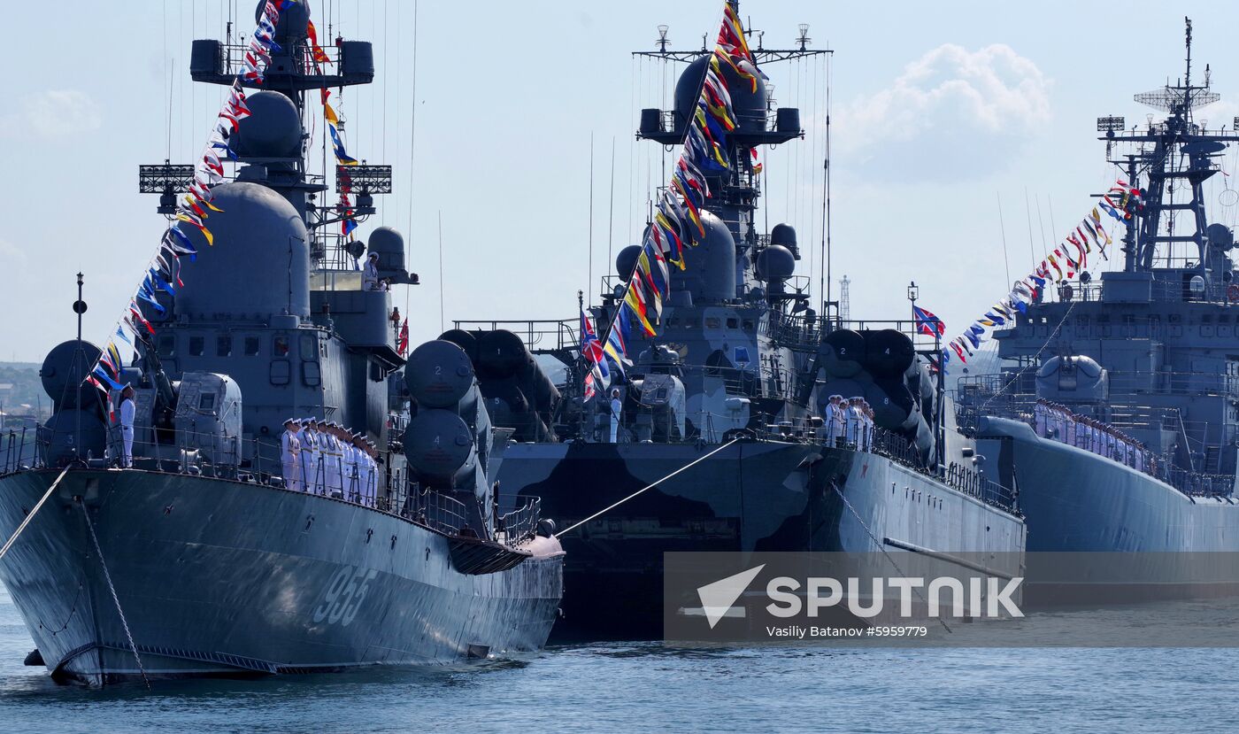 Russia Navy Day Parade Rehearsal