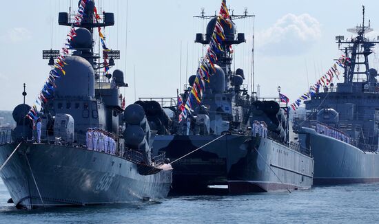 Russia Navy Day Parade Rehearsal 