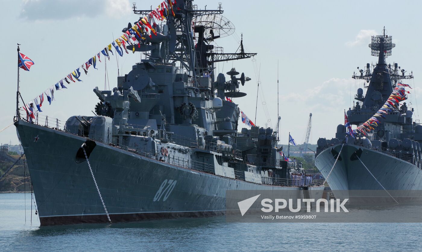 Russia Navy Day Parade Rehearsal 