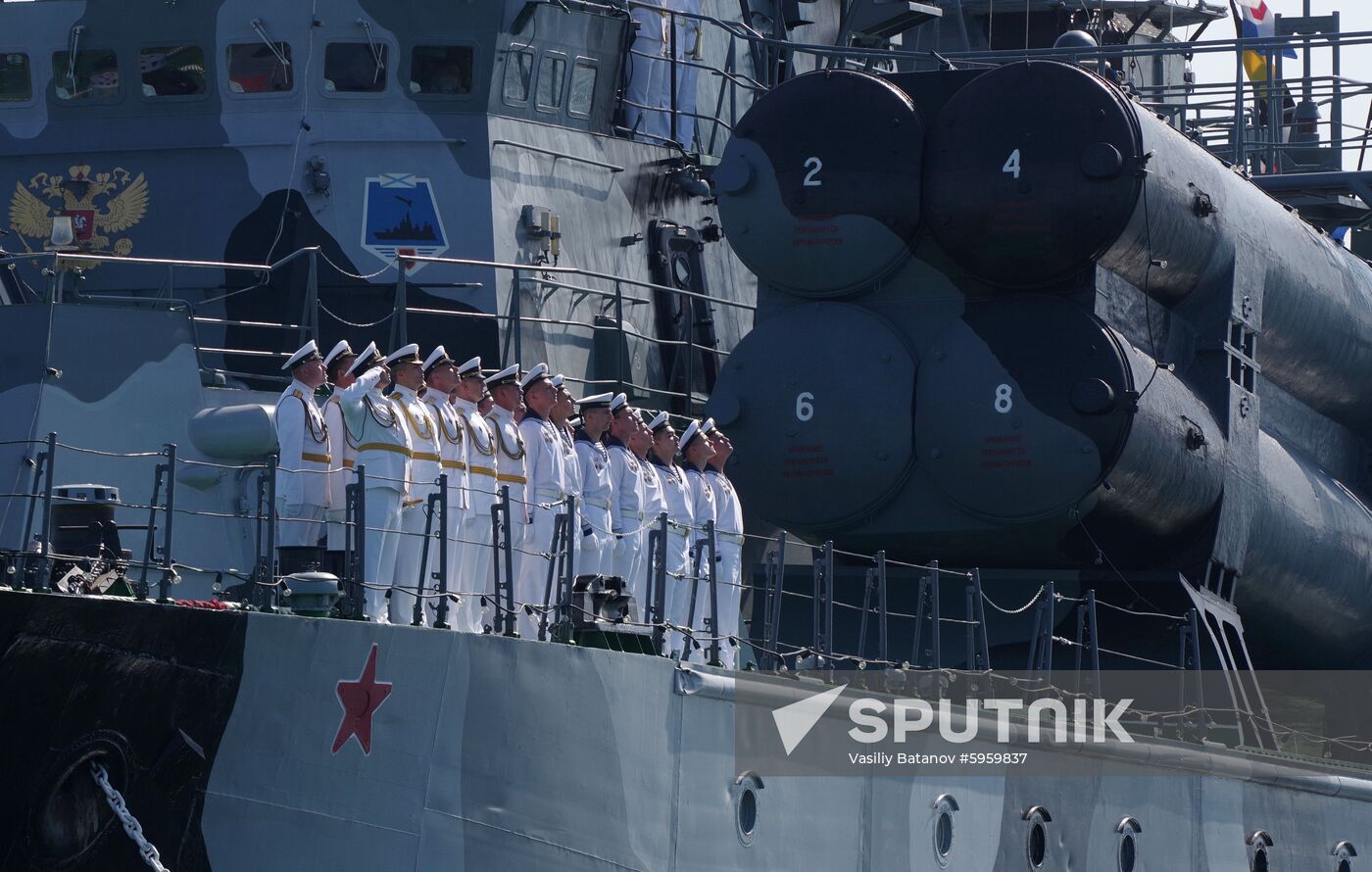 Russia Navy Day Parade Rehearsal