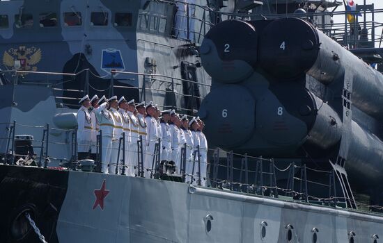 Russia Navy Day Parade Rehearsal 