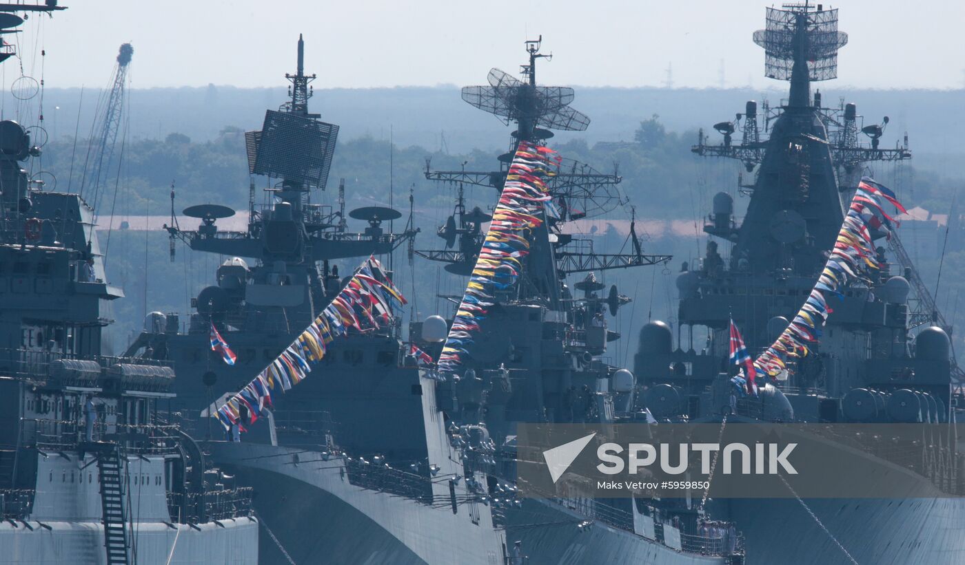 Russia Navy Day Parade Rehearsal 