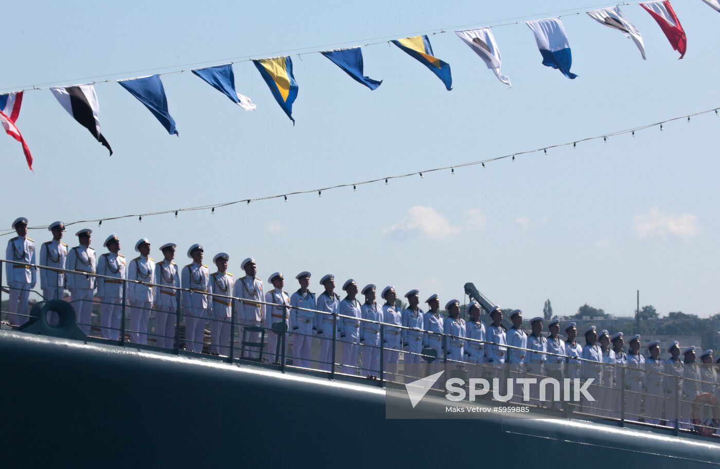 Russia Navy Day Parade Rehearsal