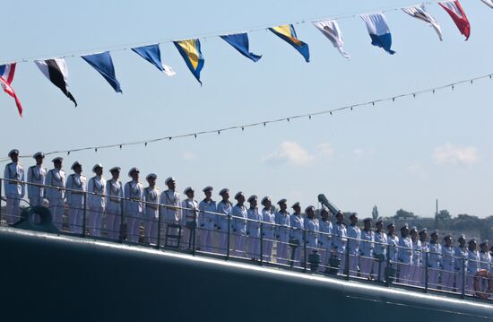 Russia Navy Day Parade Rehearsal 