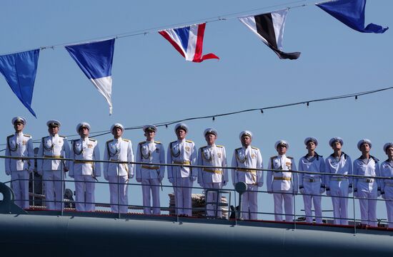 Russia Navy Day Parade Rehearsal 