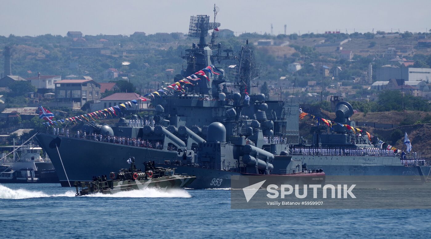 Russia Navy Day Parade Rehearsal