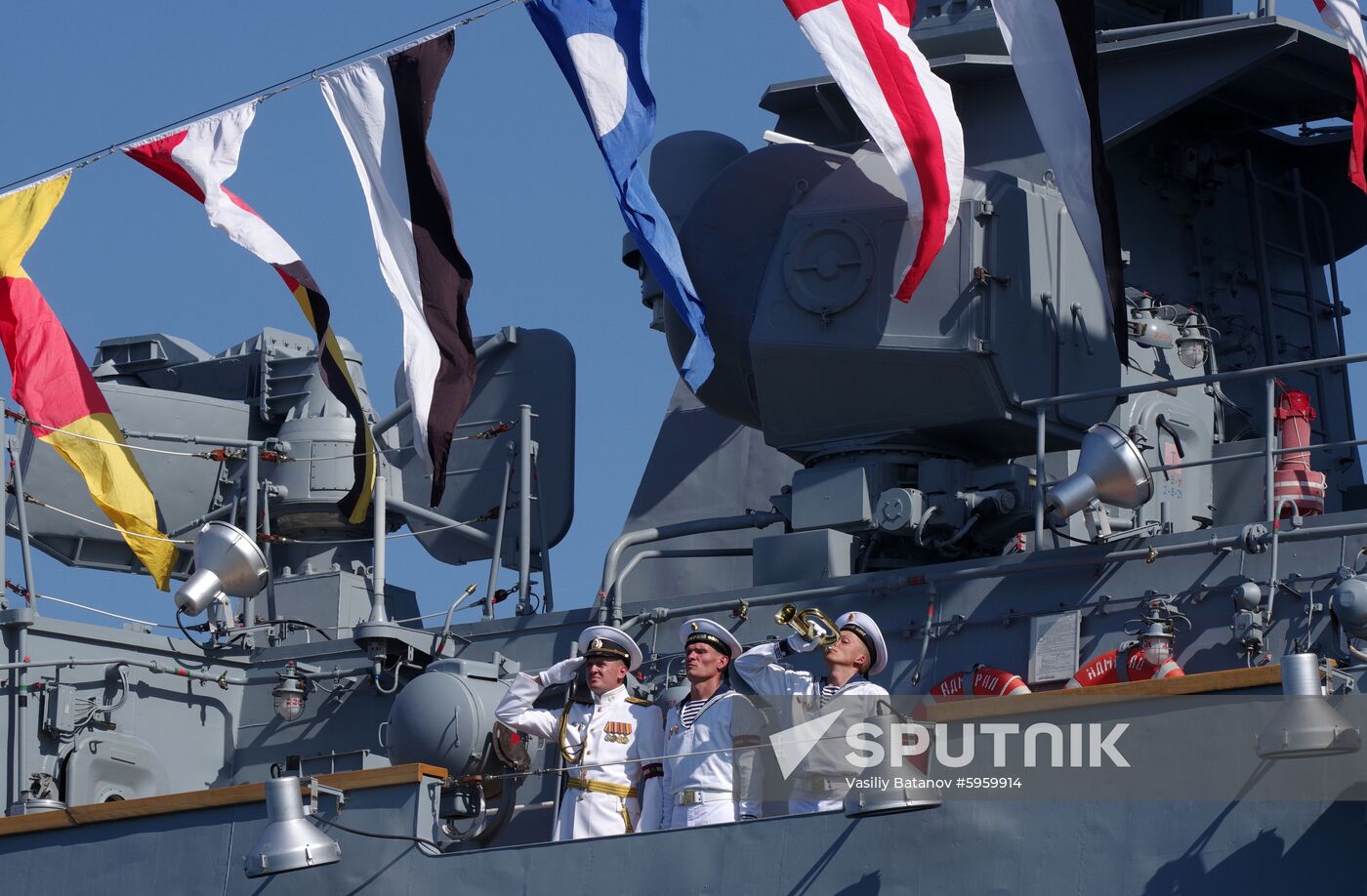 Russia Navy Day Parade Rehearsal