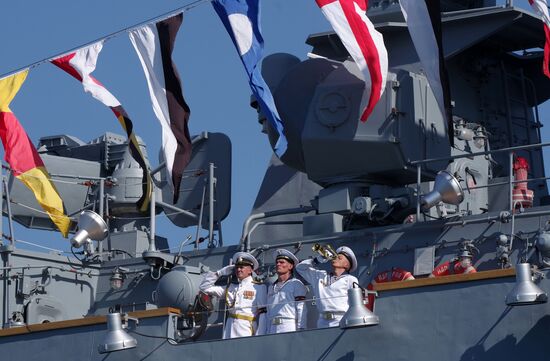 Russia Navy Day Parade Rehearsal 