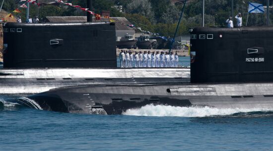 Russia Navy Day Parade Rehearsal 
