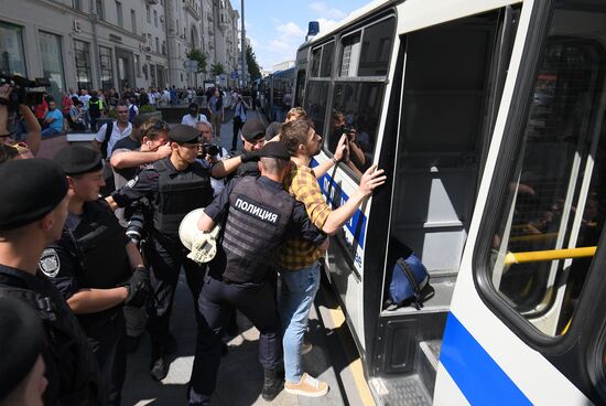 Russia Moscow Parliament Elections Protests