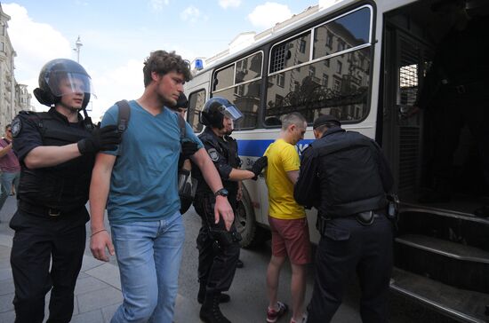 Russia Moscow Parliament Elections Protests