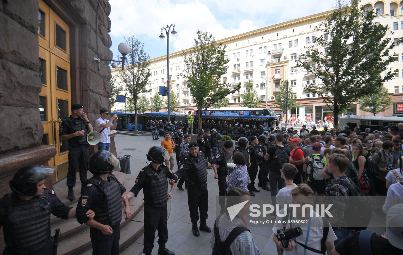 Russia Moscow Parliament Elections Protests