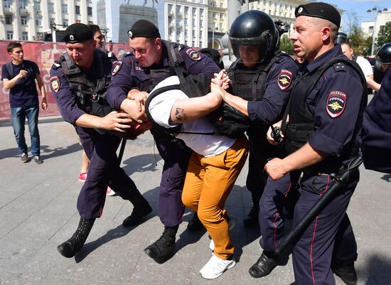 Russia Moscow Parliament Elections Protests