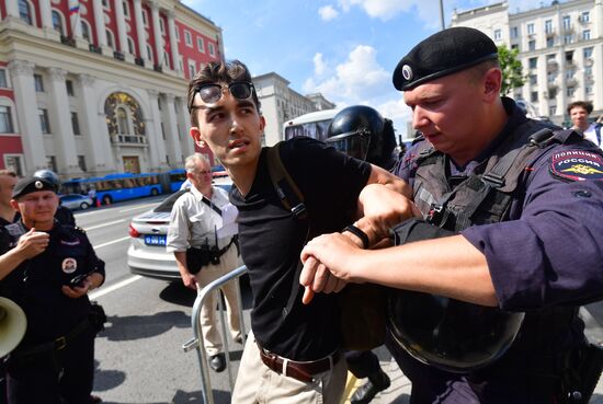 Russia Moscow Parliament Elections Protests