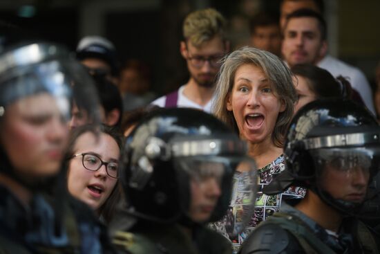 Russia Moscow Parliament Elections Protests