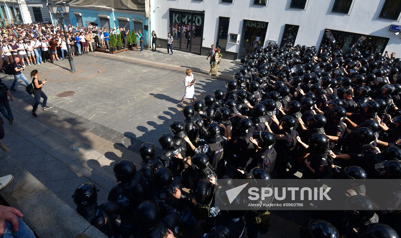 Russia Moscow Parliament Elections Protests