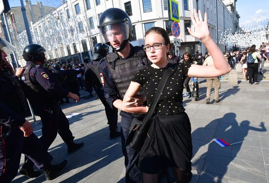 Russia Moscow Parliament Elections Protests