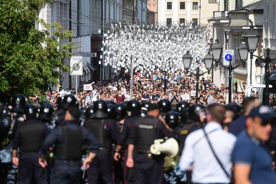 Russia Moscow Parliament Elections Protests
