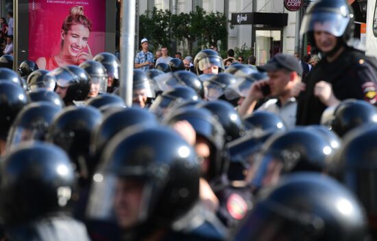 Russia Moscow Parliament Elections Protests